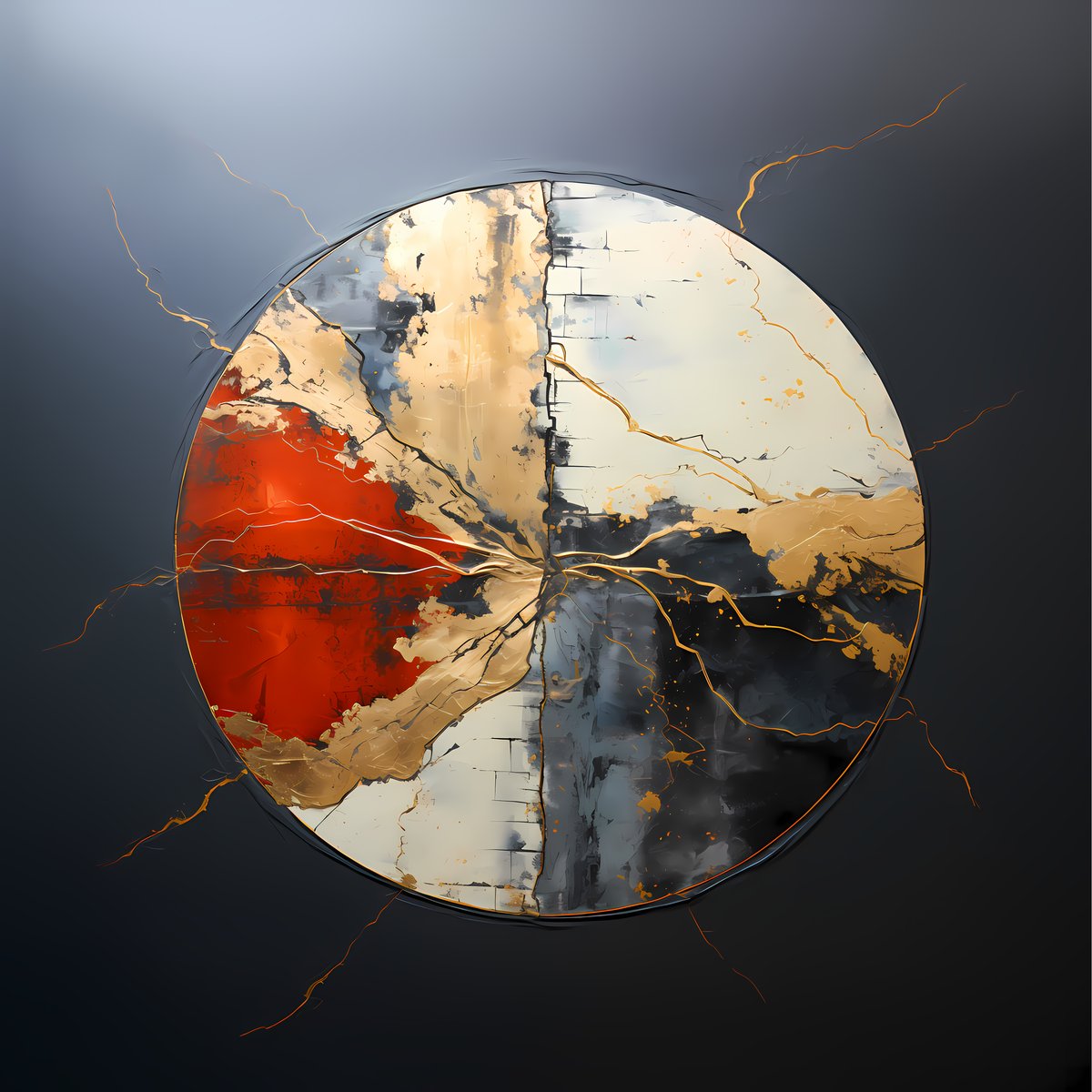 Red to Black — Passion fades to silence — or silence ignites to flame. The gradient between them is where everything happens.